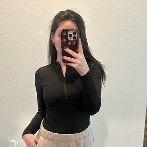 Black Long Sleeve Women's Top